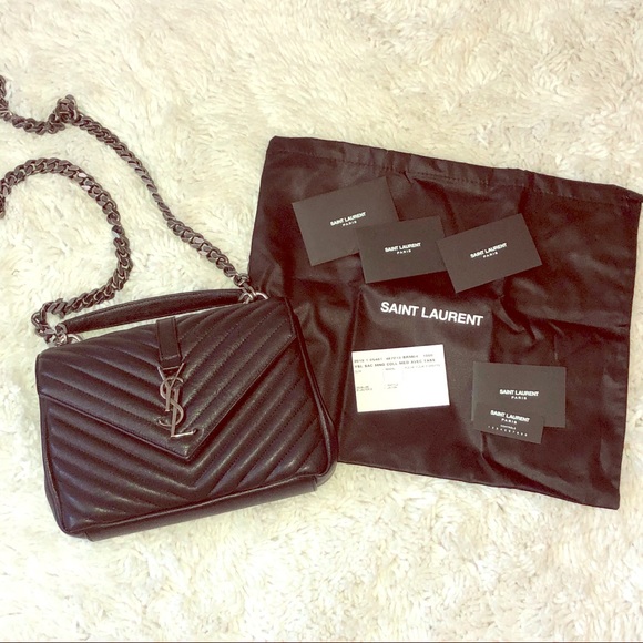 Saint Laurent Handbags - {Saint Laurent} Black College Medium Crossbody